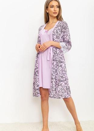 Комплект для сна одежда для дома пижама ночная рубашка ночнушка халат хлопок3 фото