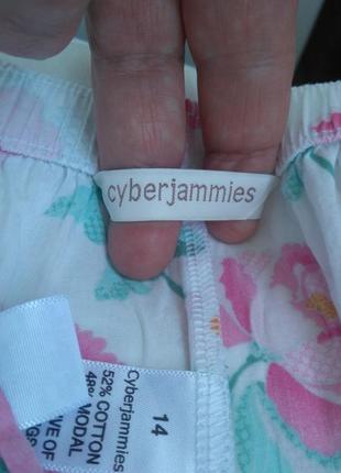 Классные легенькие натуральные штаны брюки cyberjammies р.14 (индия)6 фото