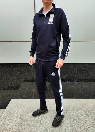 Спортивний костюм, adidas, темно-синій, розмір s-xxl, k010 павл.