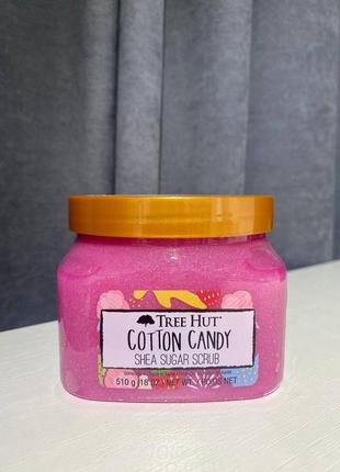 Скраб для тела tree hut cotton candy sugar scrub 510 г1 фото