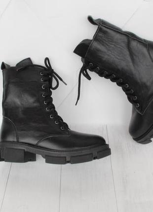 Зимние кожаные ботинки, берцы, сапоги 37 размера3 фото