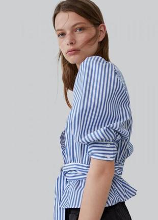 Zara  блуза-топ з рукавами ліхтарики s3 фото