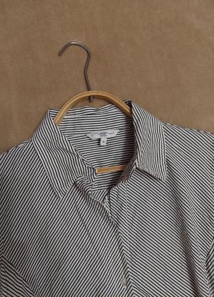 Сорочка new look з коротким рукавом у смужку блузка блуза на гудзиках