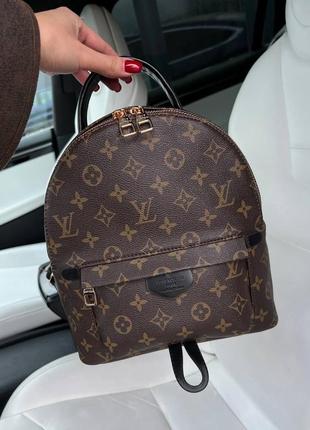 Жіночий портфель в стилі louis vuitton/ lv backpack brown black / стильний портфель6 фото