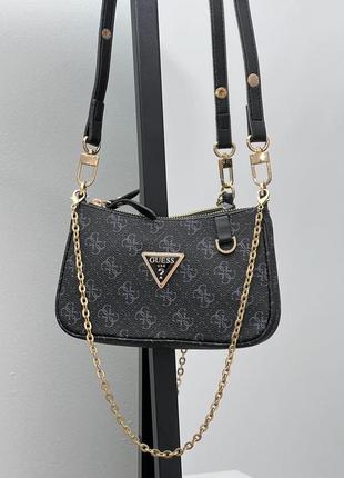 Сумка гесс guess mini bag brown