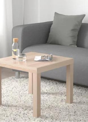 Ikea журнальный столик lack, под белый дуб, 55x55 см (икеа лакк)2 фото