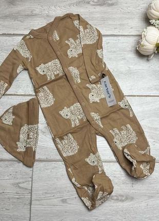 Бавовняний чоловічок піжама сліп carter’s картерс