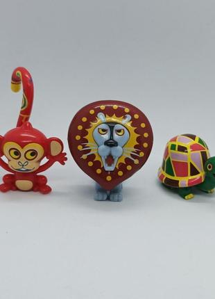 Лот фігурок лев черепаха tinga tanga bandai