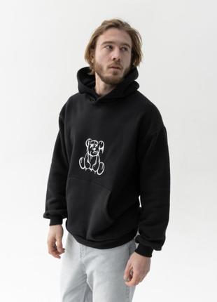 Худі чоловіче oversized "bear" gbi чорний р. s/m (13418-м)