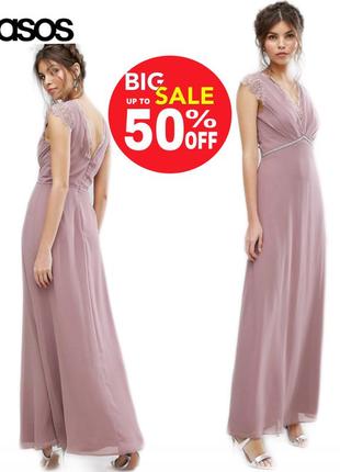 Новое шикарное outlet платье в пол длинное вечернее выпускное свадебное размер м бренд elise ryan скидка распродажа