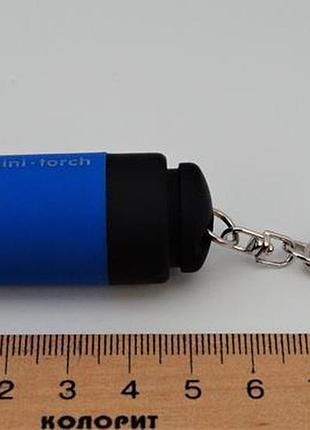 Светодиодный фонарик-брелок с usb зарядкой (синий) арт. 03426