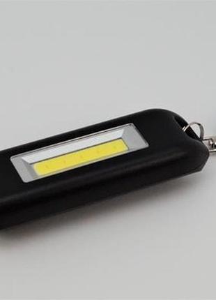 Світлодіодний ліхтарик-брелок із usb зарядкою (чорний) арт. 034272 фото