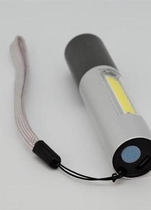 Світлодіодний ліхтарик із micro usb зарядкою арт. 034292 фото