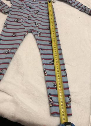 Піжама disney на 2-3-4 роки котон,комплект дісней : штани футболка довгий рукав4 фото