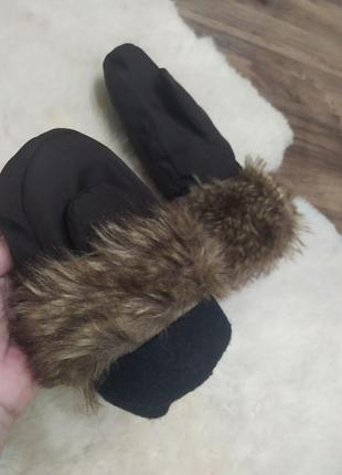 Теплые рукавицы на флисе5 фото