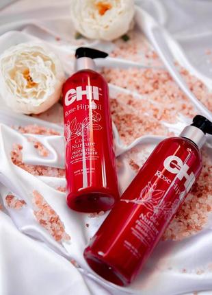 Шампунь або кондиціонер для фарбованого волосся chi rose hip oil color nurture protecting shampoo1 фото