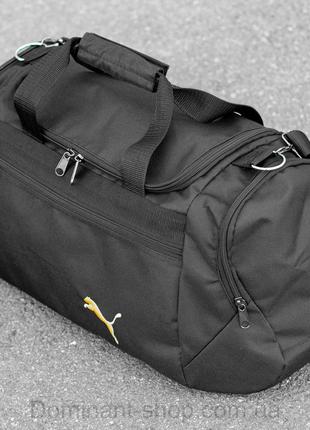 Мужская спортивная сумка дорожная  p tales yellow черная для поездок и тренировок вместительная на 36 литра8 фото