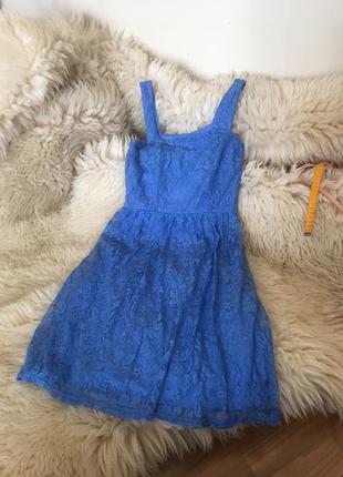 Милое синее платье atmosphere