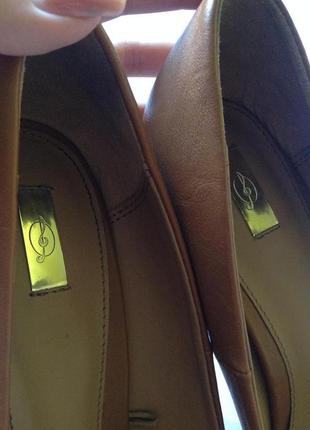 Кожаные туфли на каблуке stradivarius4 фото