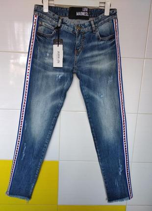 Крутые джинсы с лампасами1 фото