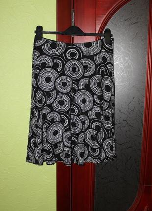 Красивая женская трикотажная юбка размер 18, хл от e-vi, англия1 фото