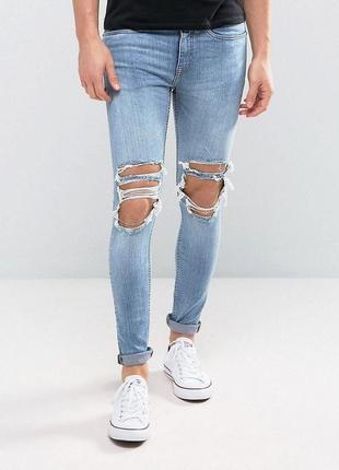 New look джинси super skinny рванки 28 розмір