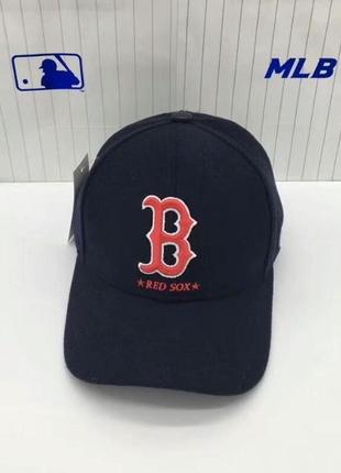 Зимняя теплая шерстяная бейсболка кепка boston red sox  оригинал.1 фото