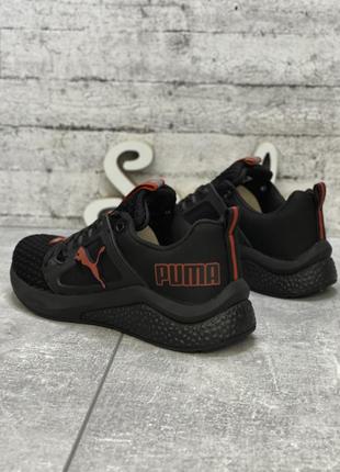 Кроссовки женские , hybrid puma, черные жіночі кросівки пума красно чорні2 фото
