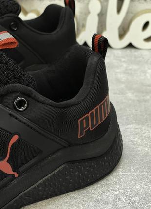 Кроссовки женские , hybrid puma, черные жіночі кросівки пума красно чорні4 фото