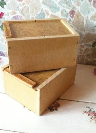 Коробка ящик деревянный  20 х 15 х10 с крышкой (цена 1)1 фото