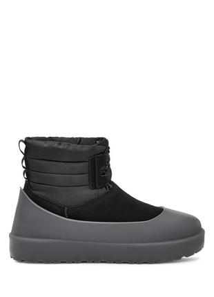 Чоловічі угги з калошами ugg classic mini lace-up weather black1 фото