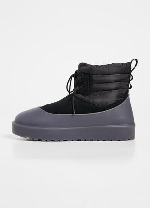 Чоловічі угги з калошами ugg classic mini lace-up weather black