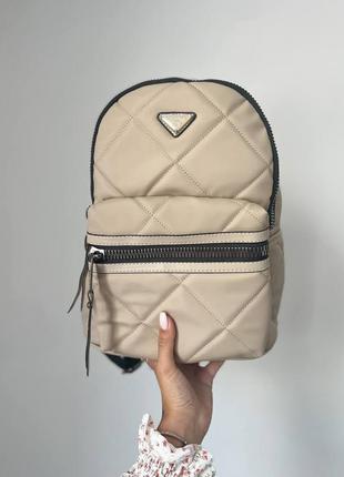 Prada backpack рюкзак женский беж прада