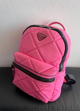 Prada backpack рожевий рюкзак прада