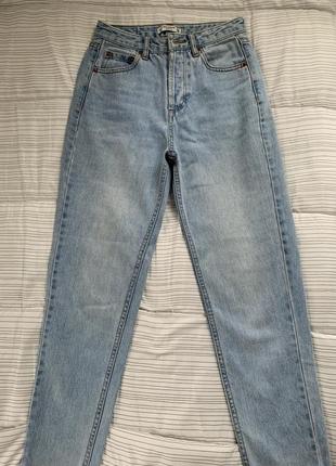 Джинси mom з високою посадкою pull&bear