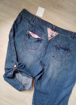 Брендовые новые коттоновые джинсовые шорты р.26-30!4 фото