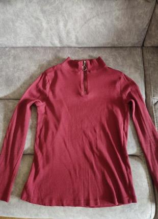 Гольф reserved в рубчик на замок на 9-10 р водолазка