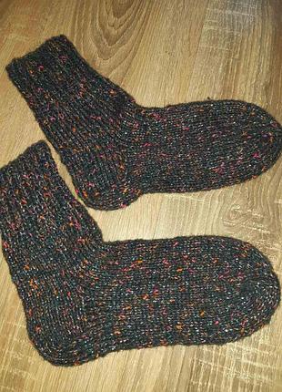 В'язані шкарпетки з люриксовою ниткою