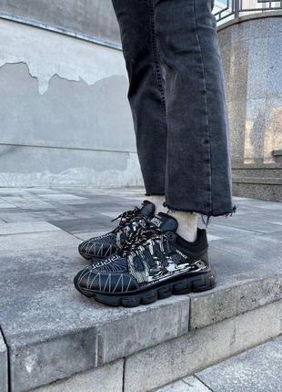 Кросівки у стилі versace trigreca black