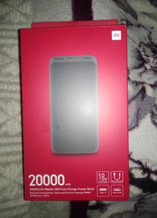 Повербанк / powerbank 20000mah xiaomi швидка зарядка 18w для телефону1 фото