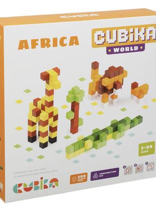 Дерев’яний конструктор cubika world «африка»