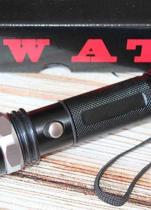 Тактичний ліхтар swat 8626 повна комплектація (1289)3 фото