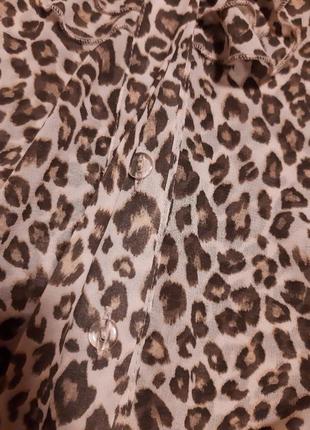 Блузка з леопардовим принтом8 фото