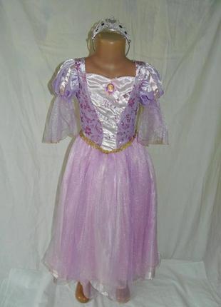 Карнавальна сукня ,плаття рапунцель на 6-7 років1 фото