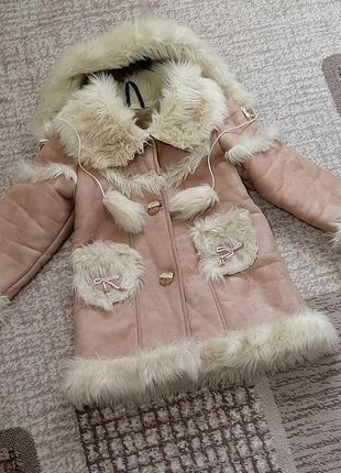 Дубленка на дівчинку 2