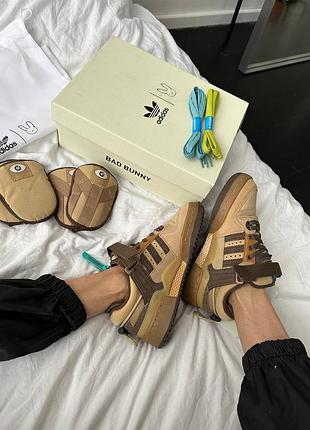 Кросівки  adidas forum x bad bunny chocolate 🐰