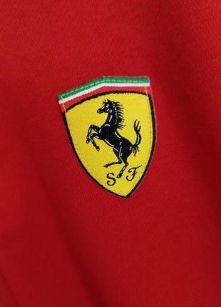 Ferrari sport scuderia puma original толстовка худи реглан кофта пума фэррари спорт оригинал капюшон змейка молния карманы3 фото