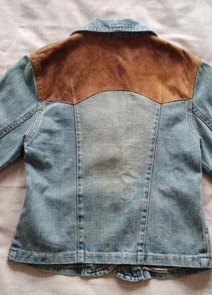 Пиджак джинсовый для девочки 9-12 лет3 фото