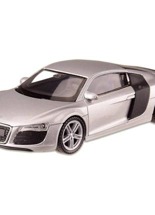 Машина металлическая audi r8 "welly" 44025cw масштаб 1:43