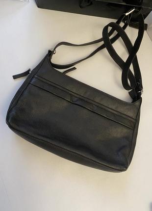 Сумка багет шкіра